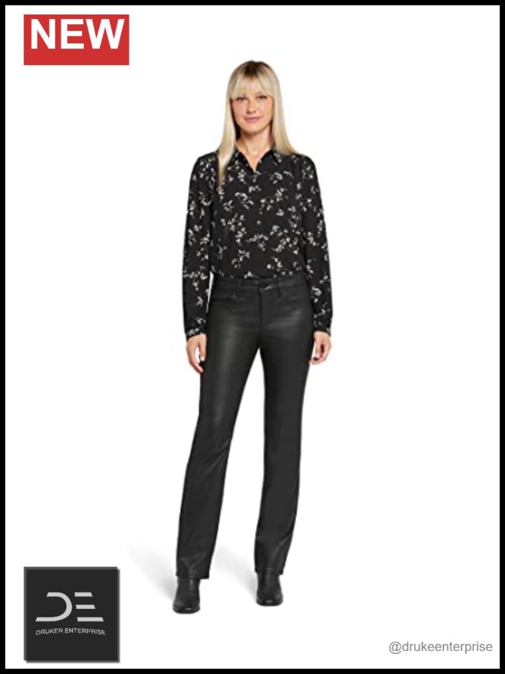 NYDJ Marilyn Straight Leg Mid Rise Petite Jeans Button Fly Coated